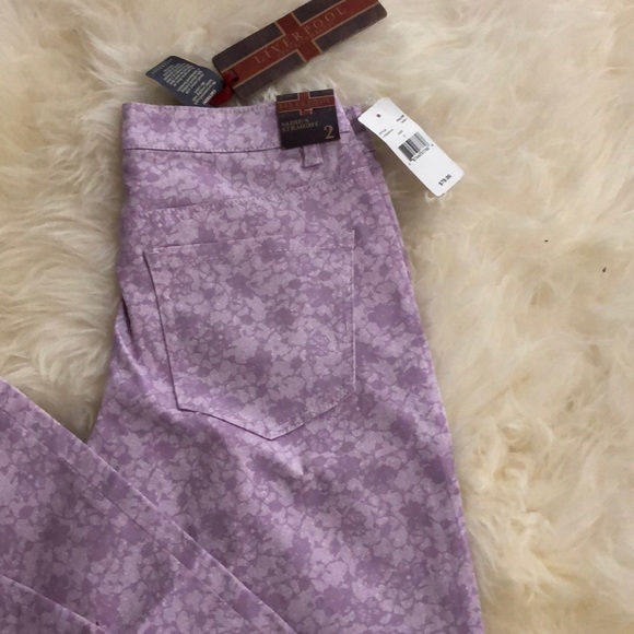 Liver Pool ‘Sweet Lilac’ Straight Leg Jeans - NWT - Picture 3 of 8